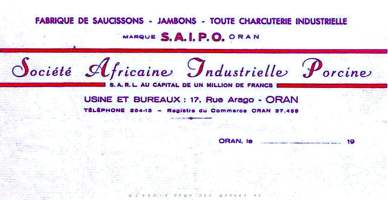 1119- Oran - St Pierre - Rue Arago et Rue Ferdinand de Lesseps - 1954 3.JPG